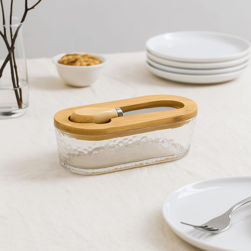 Oval Shape Butter Container Visible Butter Dish Durable Butter Tray  Lunch