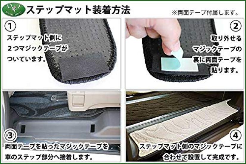 Planning New Model LM 15 Series Floor Mat Step Mat Luggage Mat for 4 Seaters Woven Pattern Black Car Mat External Product D.I [Lexus TAWH15W] & &