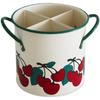 Universal Vertical Cutlery Holder - Multi-purpose Kitchen Chopstick, Fork, and Knife Organizer with Draining for Home or Restaurant.
