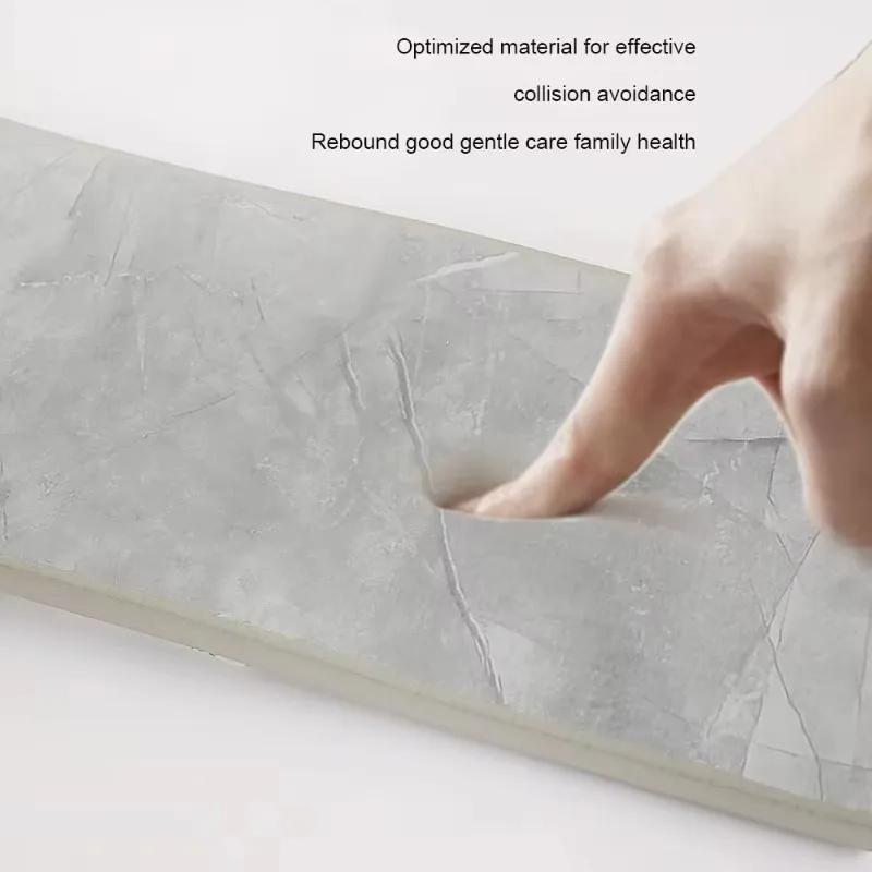 Самоклеящаяся плинтусная линия 3D наклейки на стену Утолщенные противоударные декоративные полосы Наклейка на угол спальни гостиной