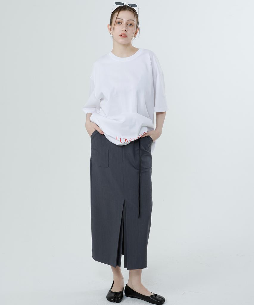 LOVENTINA Multi-Print T-Shirt Lize_White