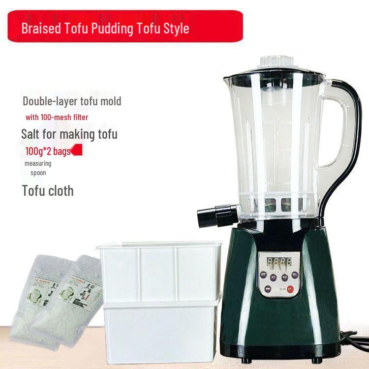 Compact Automatic Tofu & Soy Milk Maker, Rice Noodle, Douhua, and Rice Paper Grinder