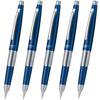 Заточенный карандаш Pentel, Manten CIL (Келли) Тип крышки, Синий, 5 шт., P1035-CD Серебристый/Синий