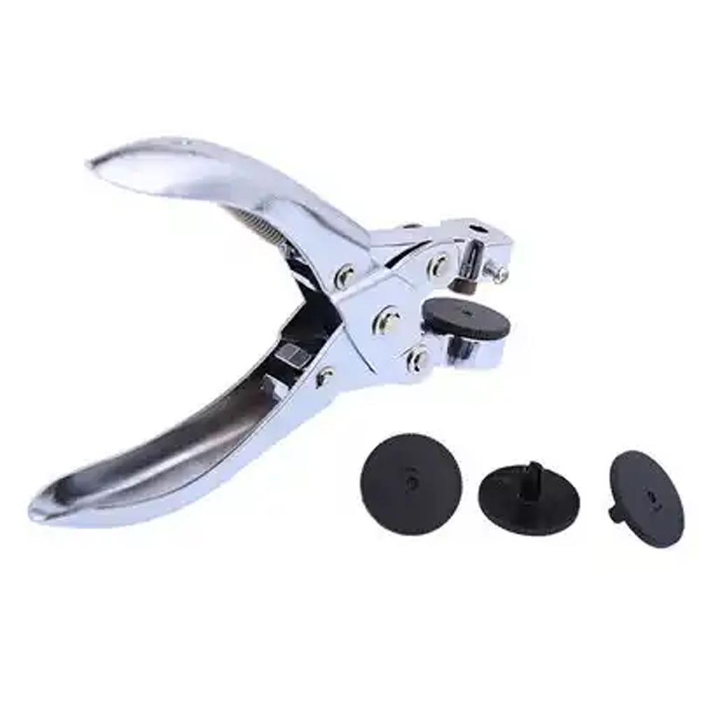 6MM/8MM Manual Single Round Hole Puncher, Plastic Bag OPP Bag PVC Packaging Bag Hole Punching Pliers with 3 Gaskets