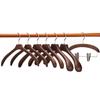 2pcs Wooden Coat Hanger Luxury Suit Hangers for Clothes Closet Wardrobe Organizer Wide Shoulder Suit Hanger