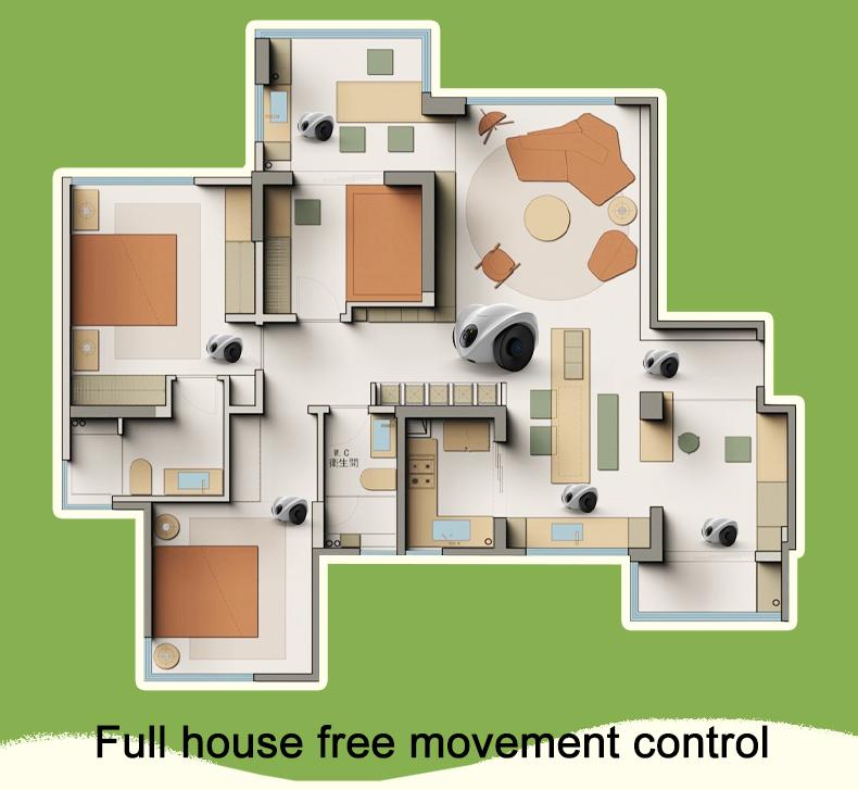 AIOOK HD 8MP 4K Мобильная камера для питомцев V360 Pro CCTV Двойной объектив Слежение 4G Раздача корма для питомцев Цветное ночное видение Двусторонняя домашняя камера