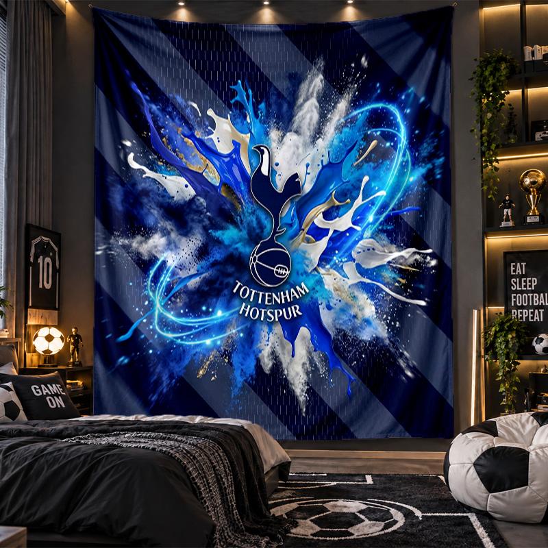 Wall Hanging Tapestry Tottenham Hotspur Print Cloth for Living Room Bedroom Home Decor