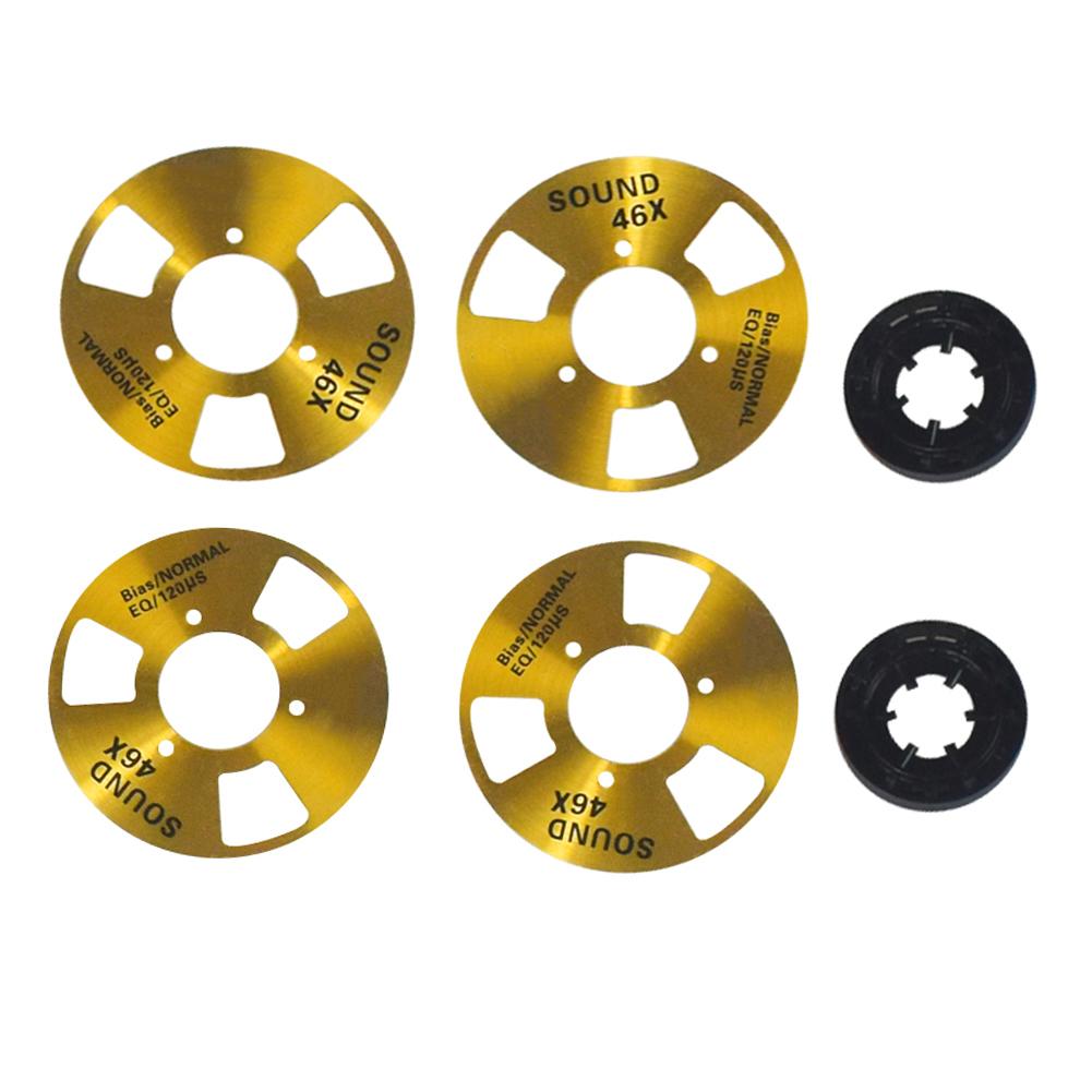 DIY Homemade Making Music Open Reel Cassette Tape Kit Blank Audio Recording Cassette 4 Reels + 2 Wheel Reel To Reel Cassette