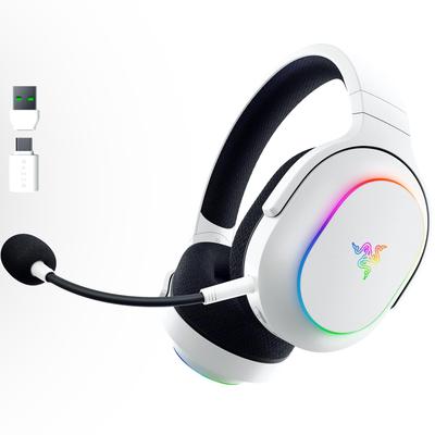 Razer Беспроводная игровая гарнитура Barracuda X Chroma со съемным аккумулятором, совместимая с и Nintendo Switch 2, 2,4 ГГц/Bluetooth, время работы 70 часов, микрофон, PS5,