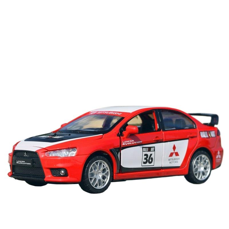 1/32 Mitsubishi Lancer Evolution GT3 Металлический сплав Модель автомобиля Литые игрушечные транспортные средства Модель Звук Свет Игрушки для детей Подарки