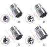 Hex Short Socket Head 1/2 Inch Drive Anti-rust Ratchet Wrench Sockets 8-36mm Hexagonal Socket for Car Repair Hand Tools