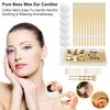 Yousheng 12/22/32Pcs Ear Wax Remover Cleaning Kit Spoon Earwax Cleaning Tool with Cotton Swabs Beeswax Anti-Slip Spiral Design Effective Ear Cleaning