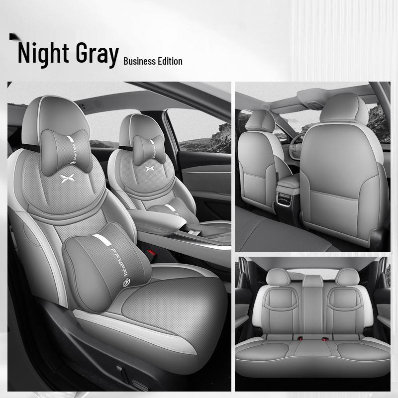 XPeng MONAM03 Leather Car Seat Cushion Set - Universal All-Season Full Coverage for Five Seats