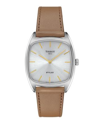 ТИССО (Тиссо) Официальные импортные часы Stylist, серебристый циферблат, T1599091603100