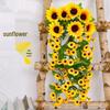 Подвесная корзина с подсолнухами - Искусственная лоза для домашнего декора