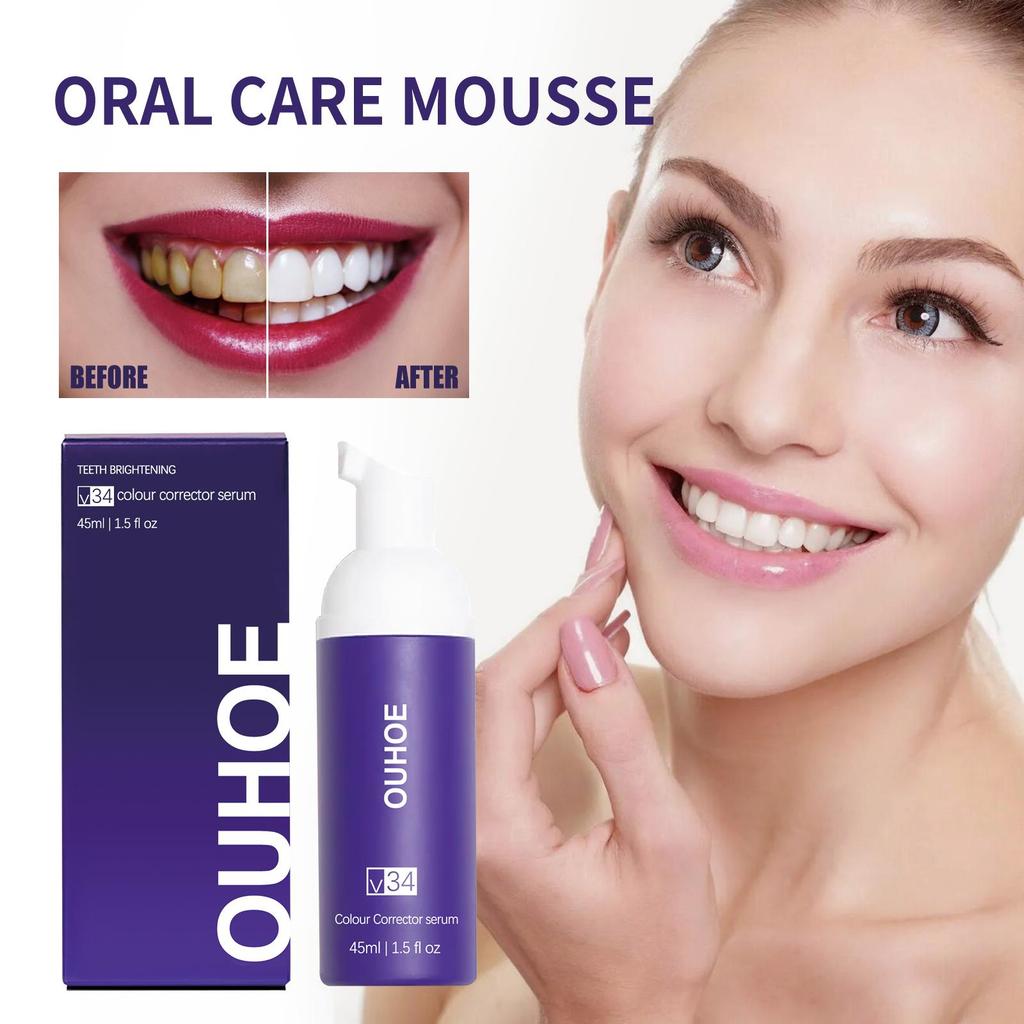 OUHOE dental Cleansing Mousse anti-moth Cleansing Tartar, fresh breath, brightening and whitening toothpaste