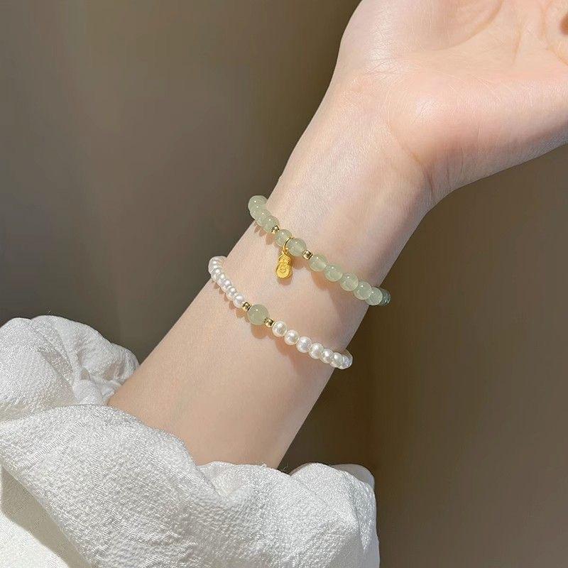 Очень изящный жемчужный браслет женский ins нишевый дизайн высококлассный новый браслет на день рождения