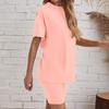 Women's Loose Fit Oversized T-shirt and Slim Shorts Sports Leisure Set