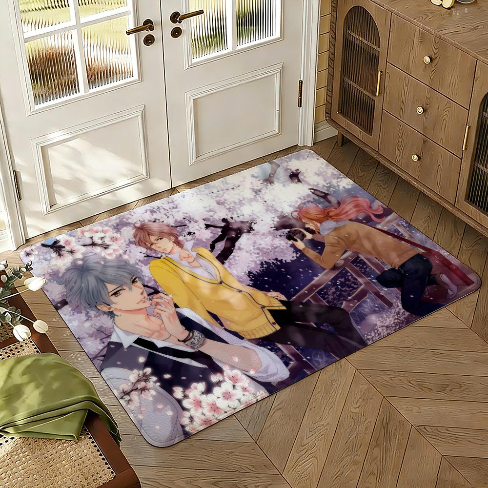 Brothers Conflict Floor Mat Soft Thickened Absorbent Non-Slip Bedroom Living Room Door Mat Home Decor Flannel Rugs