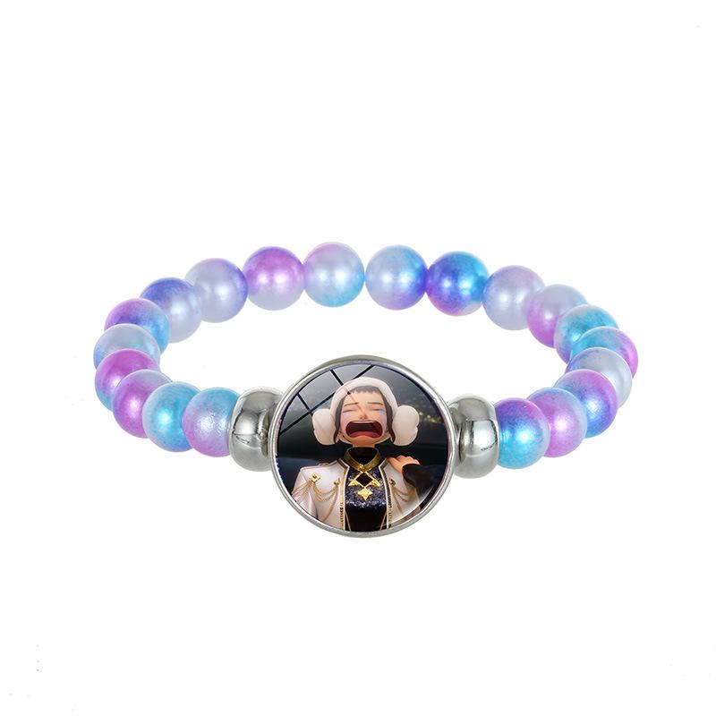 1Pc Demon Hunters K-Pop Lumi Zoe Mira Saja Boy Color Bead Bracelet