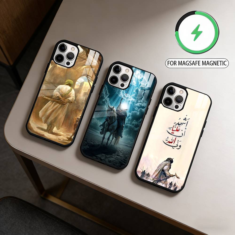 Чехол для телефона Имам Х-Хусейн С-Шиа Али Для iPhone17,16,15,14,13,12,11 Plus,Pro Max Магнитный Для Magsafe Беспроводная Зарядка