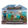Figurines Minecraft - Steve et cheval en diamant - 8cm - Enfant - MINECRAFT