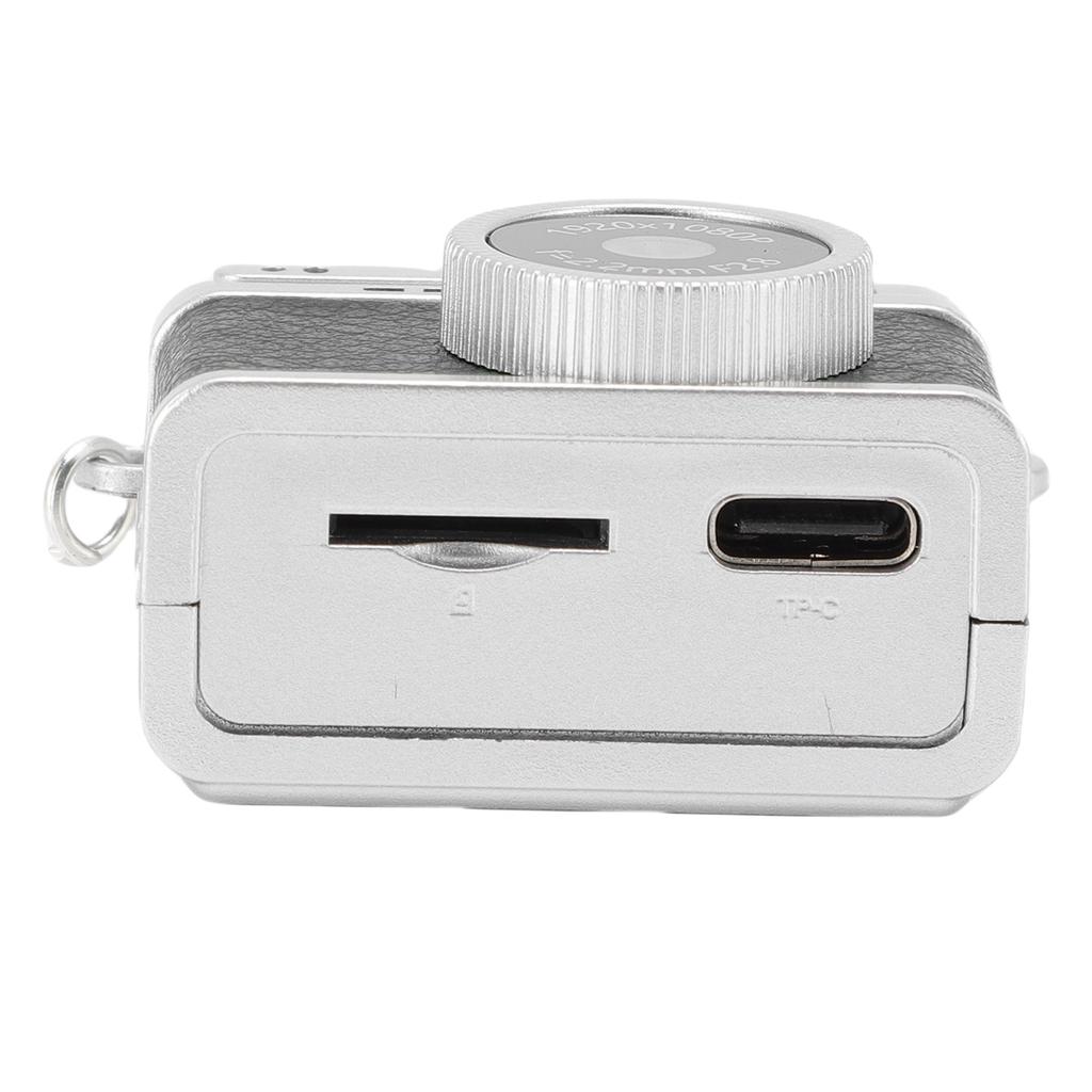Small Vintage Digital Camera 1080P FHD 0.96 Inch Color Screen 128GB LED Fill Light Pocket Digital Camera