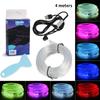 1/2/3/4/5M Car LED Ambient Lights Strip RGB Neon Optical Fiber Multiple Mode Interior Atmosphere Lighting DIY USB EL Wiring Lamp