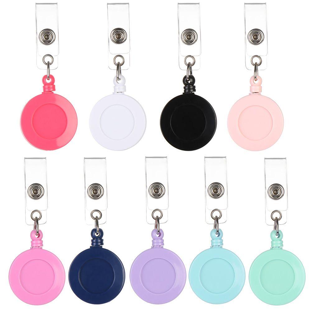 1pc High Quality Office Supplies Retractable Key Ring Lanyards Badge Holder Nurse ID Name Card