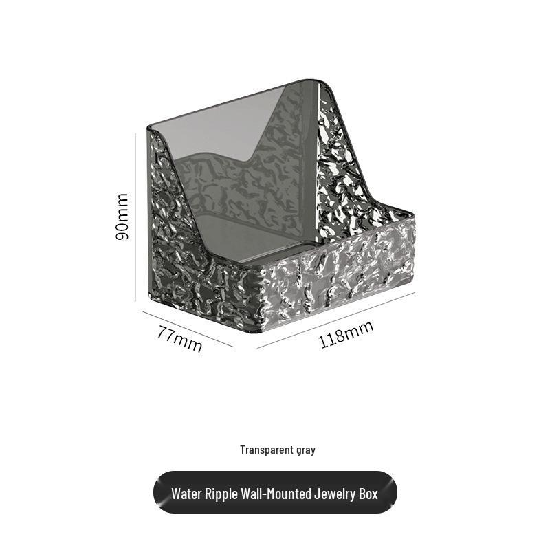 Настенный перфорированный ящик для хранения в ванной комнате с откидным зеркалом и пыленепроницаемым держателем для ватных палочек.