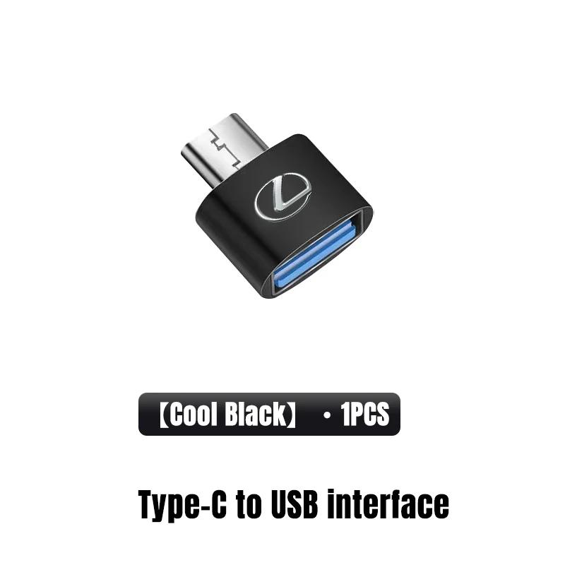 2026 Hot Interior Stickers Car Type-C To USB 3.0 Interface Mini Converter Charging Adapter For Lexus F SPORT ES RX NX LS UX LM L