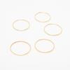 LUNNE [Exclusive] 14k Layered Round Silver Ring (14k Gold) #RN08