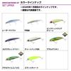Daiwa Seabass Lure Set Upper 75S Matte Chart