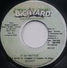 7inch Record SHAGGY - It No Matter BIG017 Big Yard Produc Jamaica Reggae, Ska & Dub Used
