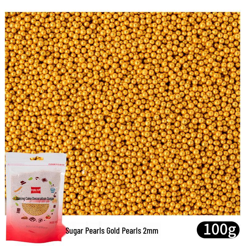 500g Colorful Edible Sugar Pearls for Cake & Ice Cream Decoration