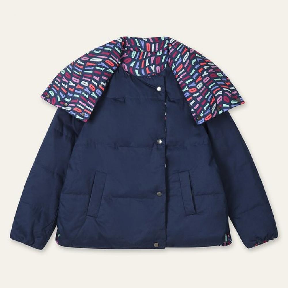 Oilily Reversible Pattern Down Jumper  Owdfajp006 