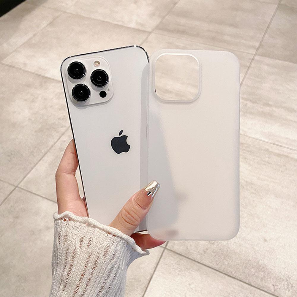 Ультратонкий матовый жесткий прозрачный чехол из ПК для iPhone 16 Pro 15 14 13 12 Pro Max Plus, противоударный, тонкий, задняя крышка-скин