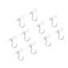 1-10pcs Adhesive Ceiling Hooks No Drill Hanging Hook for Hanging Plant Wind Chimes Stainless Steel Outdoor Adhesive Hook