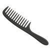 Wide Tooth Comb Detangling Hair Wide Comb Round Teeth Hair Comb Carbon Antistatic Comb