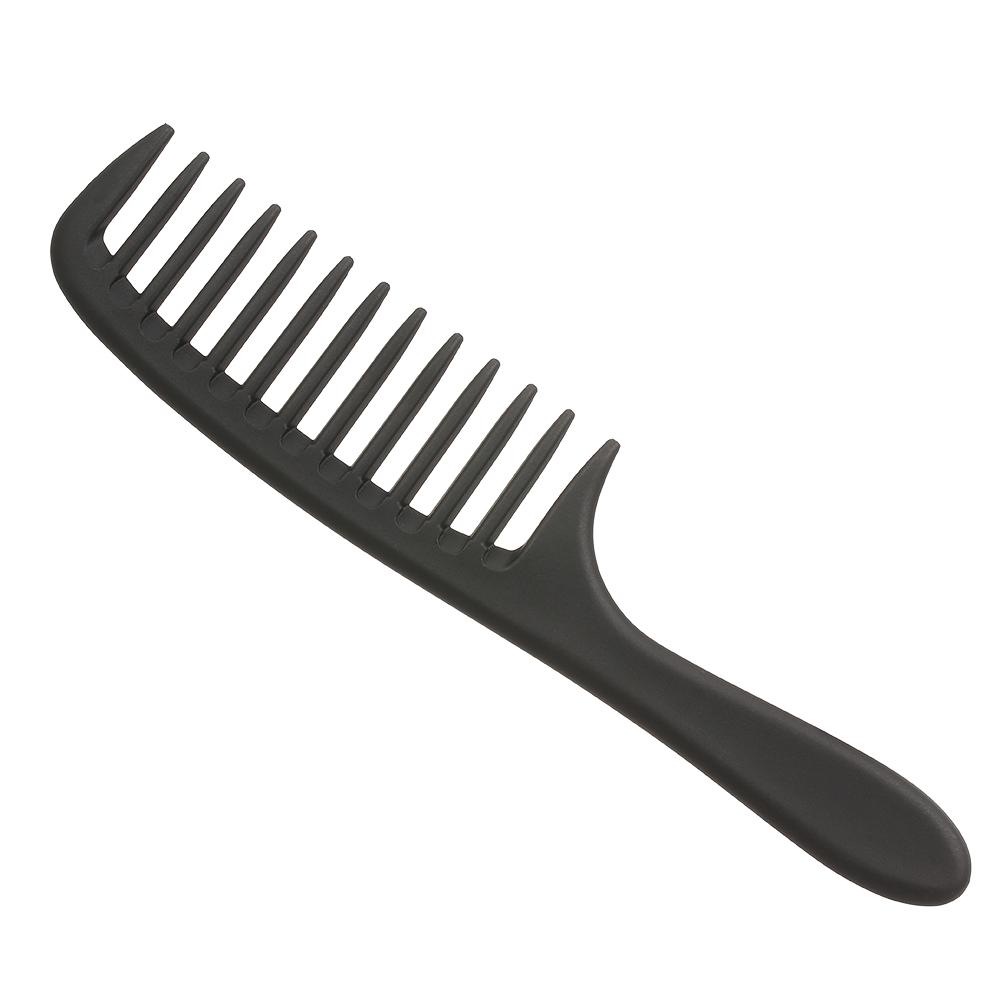 Wide Tooth Comb Detangling Hair Wide Comb Round Teeth Hair Comb Carbon Antistatic Comb