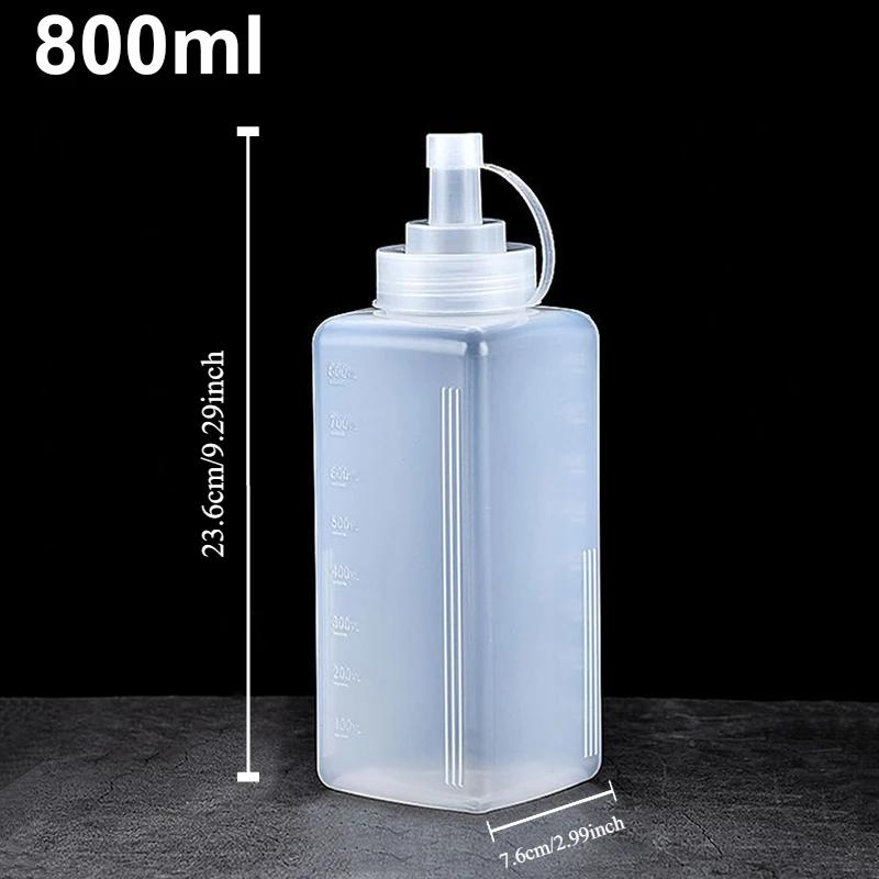 1000 мл Бутылка для соуса с широким горлышком, пылезащитный диспенсер для приправ для кухни, салата, оливкового масла, приправ, гаджеты