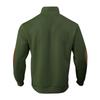 Men's Autumn/Winter Jacquard Knit Pullover Sweatshirt with Standing Collar and Leather Elbow Patches