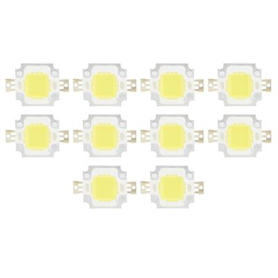 10 шт. источник света COB 10 Вт/6500 К встроенный светодиодный чип 12 В/700 мА для аксессуаров для ламп «сделай сам» чистый белый