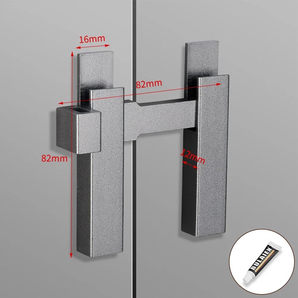 Защитная планка замка двери, ригель 180 градусов, защелка-фиксатор из алюминиевого сплава, замок для раздвижной амбарной двери, противоугонная фурнитура, защелка для шкафа
