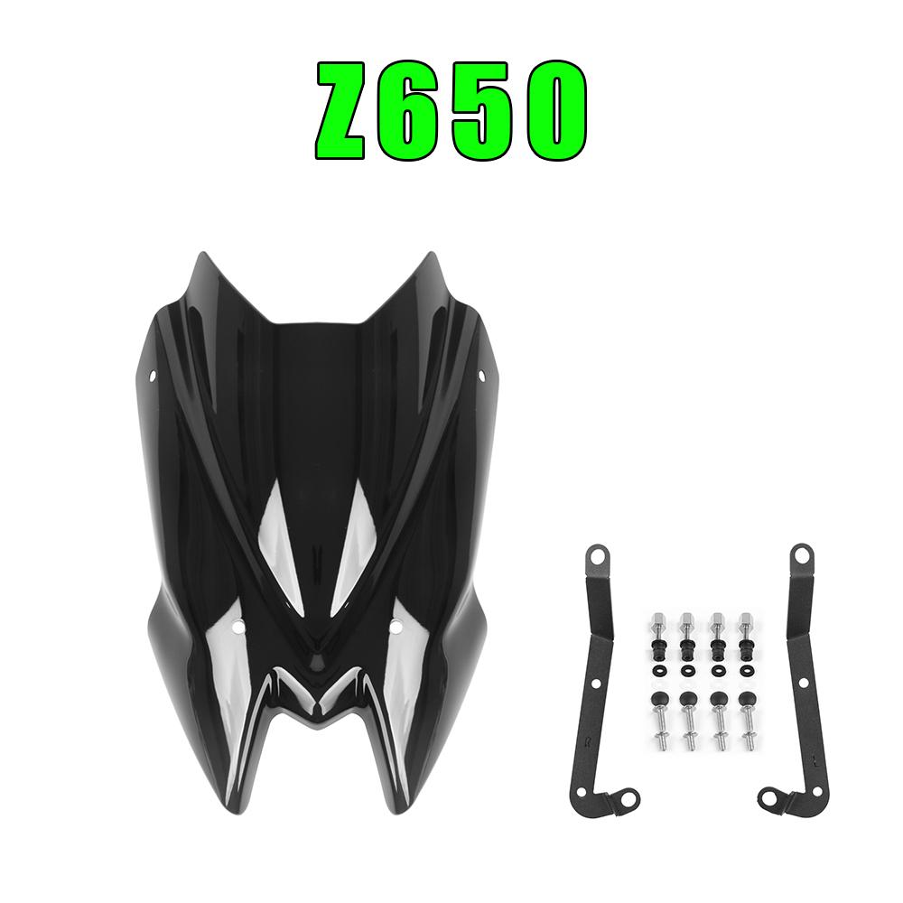 Для Kawasaki Z900 Z650 Z 650 900 2020-2024 Детали крепления ветрового дефлектора Ветровое стекло Ветрозащитный экран для мотоцикла Козырек