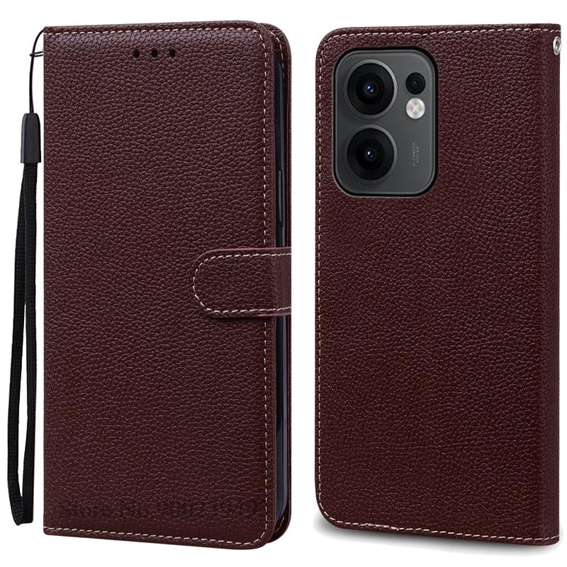 Чехол Reno 13F для Oppo Reno 13F Чехол Кожаный Чехол-книжка с кошельком для Oppo Reno 13F 5G Чехол Мягкая Обложка-книжка Coque Fundas Shell