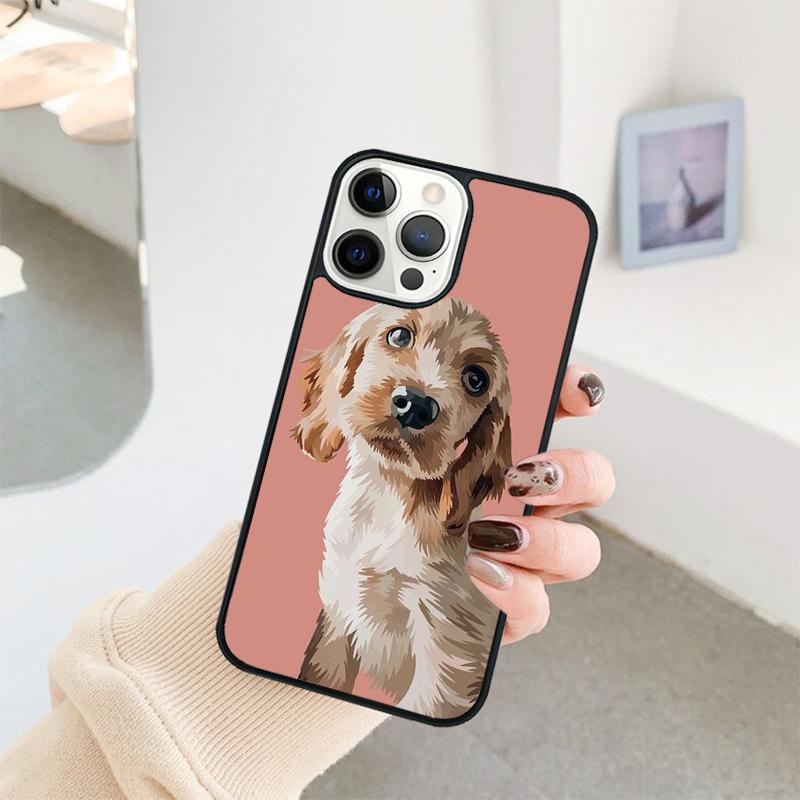 Funny Cocker Spaniel Dog Phone Case For iPhone 17 Air 16 15 14 11 12 13 Pro  MAX Plus coque Cover Shell