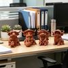 Деревенское украшение в виде шотландской коровы, 3D-печатная статуэтка коровы терракотового цвета, милая фигурка шотландской коровы для домашнего стола, полки, декора фермерского дома