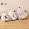 Hanging Hammock for Parrots Flannel Parrot Bed, Warm Plush Hammock, Cozy Winter Hideout Bird Sleeping Nest Cage Accessory Small Birds Hamsters