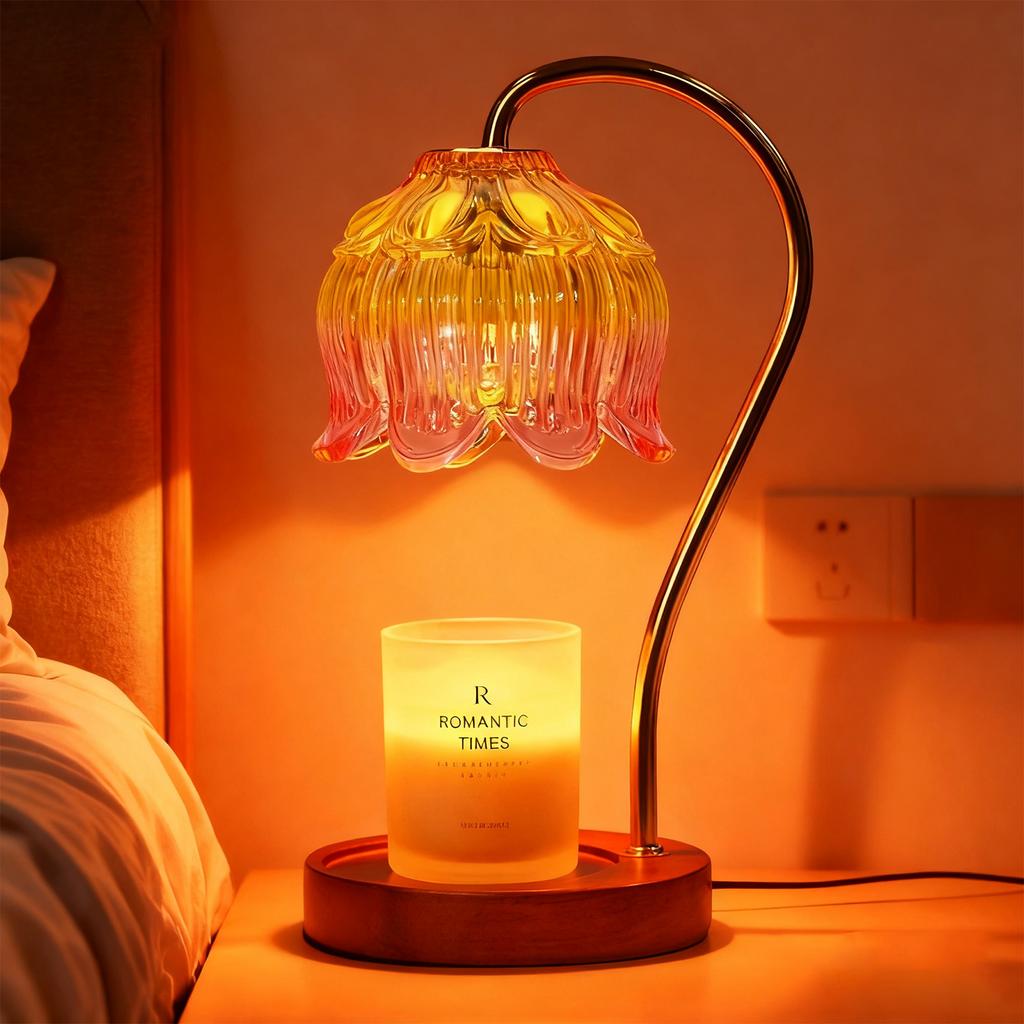 Романтическая ароматерапевтическая лампа для плавления воска, лампа для плавления свечей, лампа для плавления воска для спальни, таймер, диммирование, ароматерапевтическая лампа, аромат, подарок на день рождения